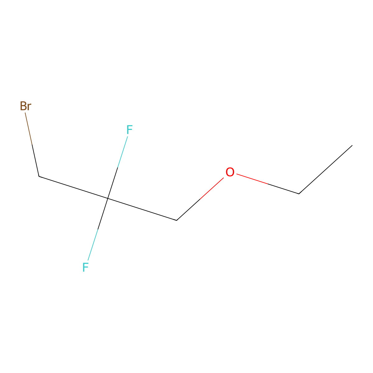 1-Bromo-3-ethoxy-2,2-difluoropropane molecular structure, CAS 2354266-91-2