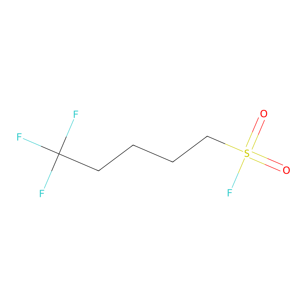 5,5,5-Trifluoropentane-1-sulfonyl fluoride molecular structure, CAS 2354296-27-6
