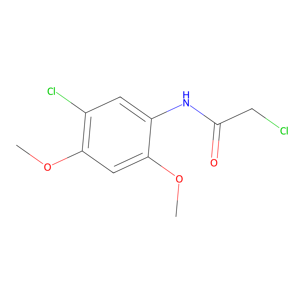 2,5'-Dichloro-2',4'-dimethoxyacetanilide molecular structure, CAS 23543-12-6