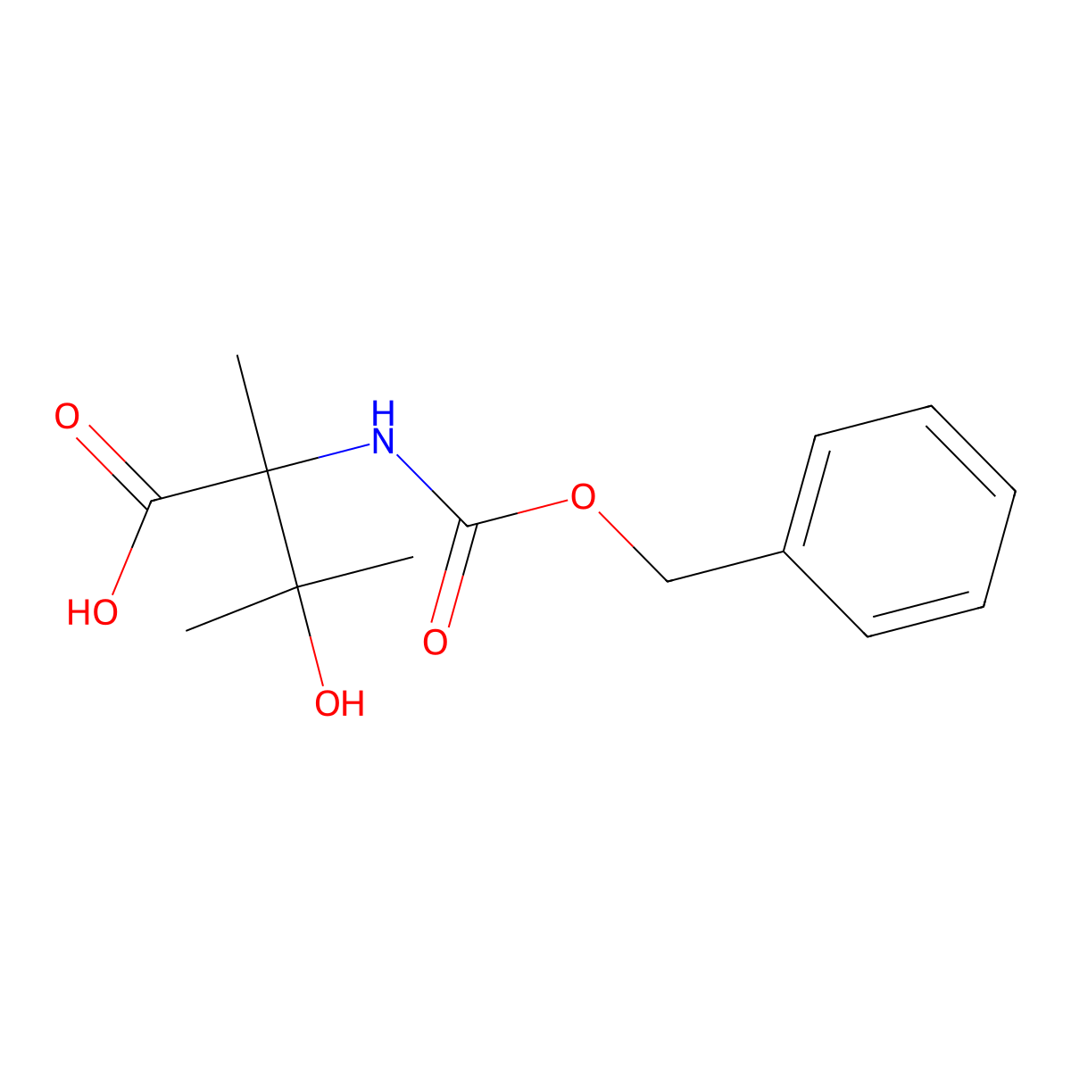 2-{[(Benzyloxy)carbonyl]amino}-3-hydroxy-2,3-dimethylbutanoic acid molecular structure, CAS 2354331-60-3