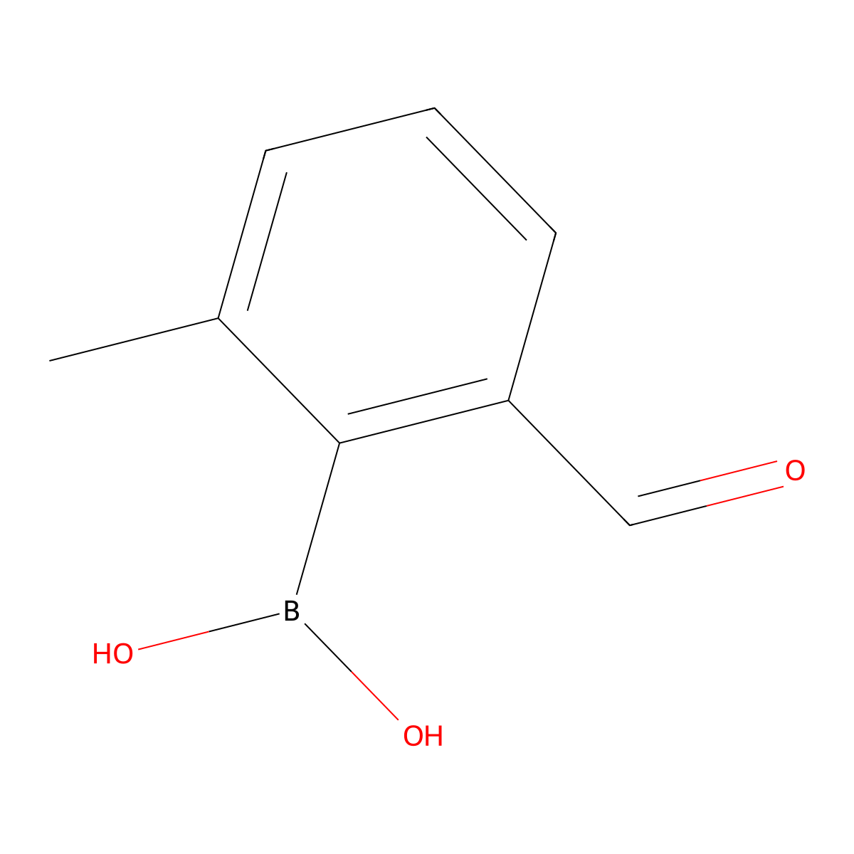 (2-Formyl-6-methylphenyl)boronic acid molecular structure, CAS 2354338-13-7