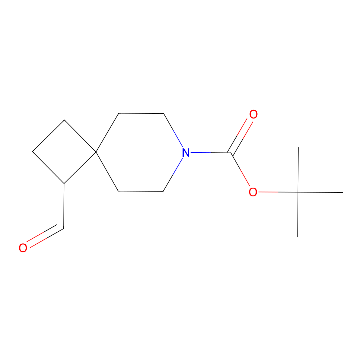 Tert-butyl 1-formyl-7-azaspiro[3.5]nonane-7-carboxylate molecular structure, CAS 2354362-69-7