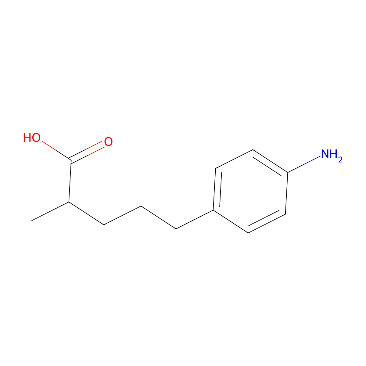 5-(4-Aminophenyl)-2-methylpentanoicacid molecular structure, CAS 2354471-49-9