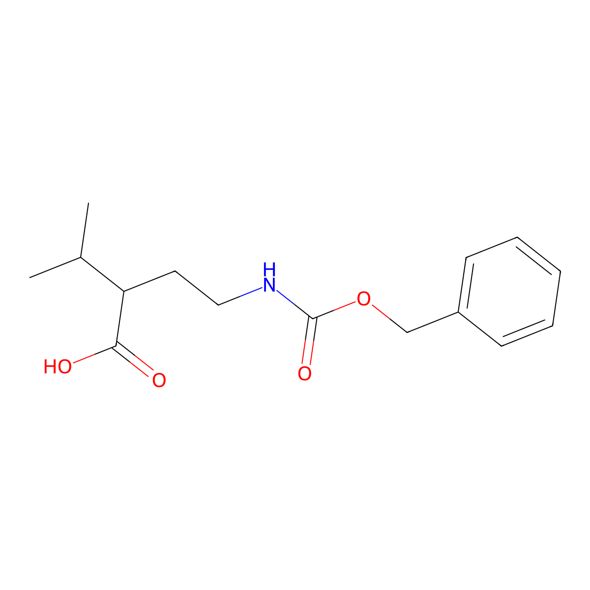 2-(2-{[(Benzyloxy)carbonyl]amino}ethyl)-3-methylbutanoic acid molecular structure, CAS 2354478-77-4