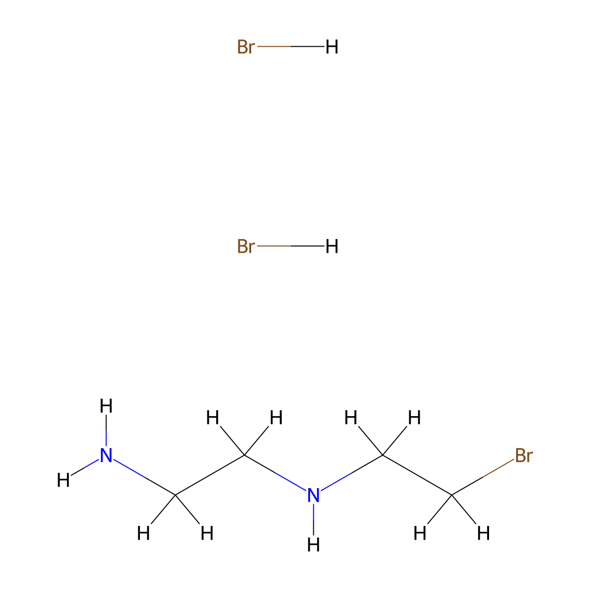 N-(2-Bromoethyl)ethylenediamine dihydrobromide molecular structure, CAS 23545-41-7