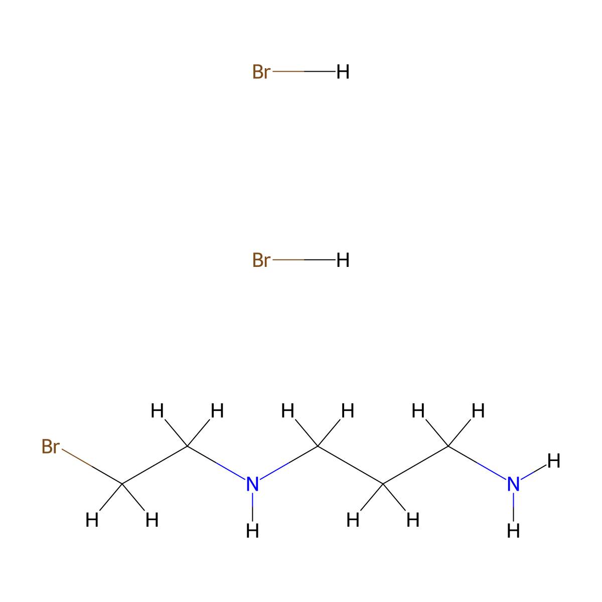 (3-Aminopropyl)(2-bromoethyl)amine dihydrobromide molecular structure, CAS 23545-42-8