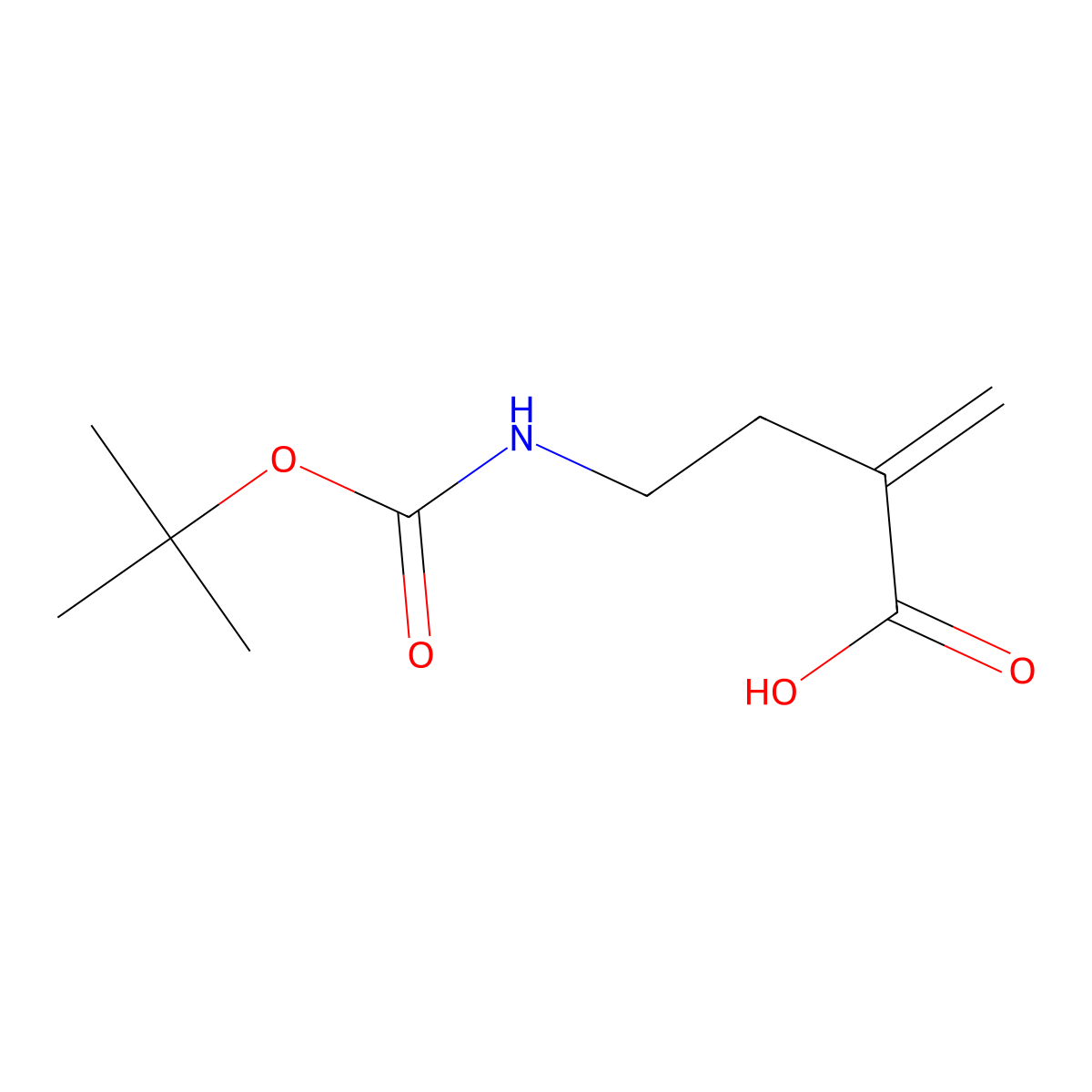 4-{[(Tert-butoxy)carbonyl]amino}-2-methylidenebutanoic acid molecular structure, CAS 2354507-87-0