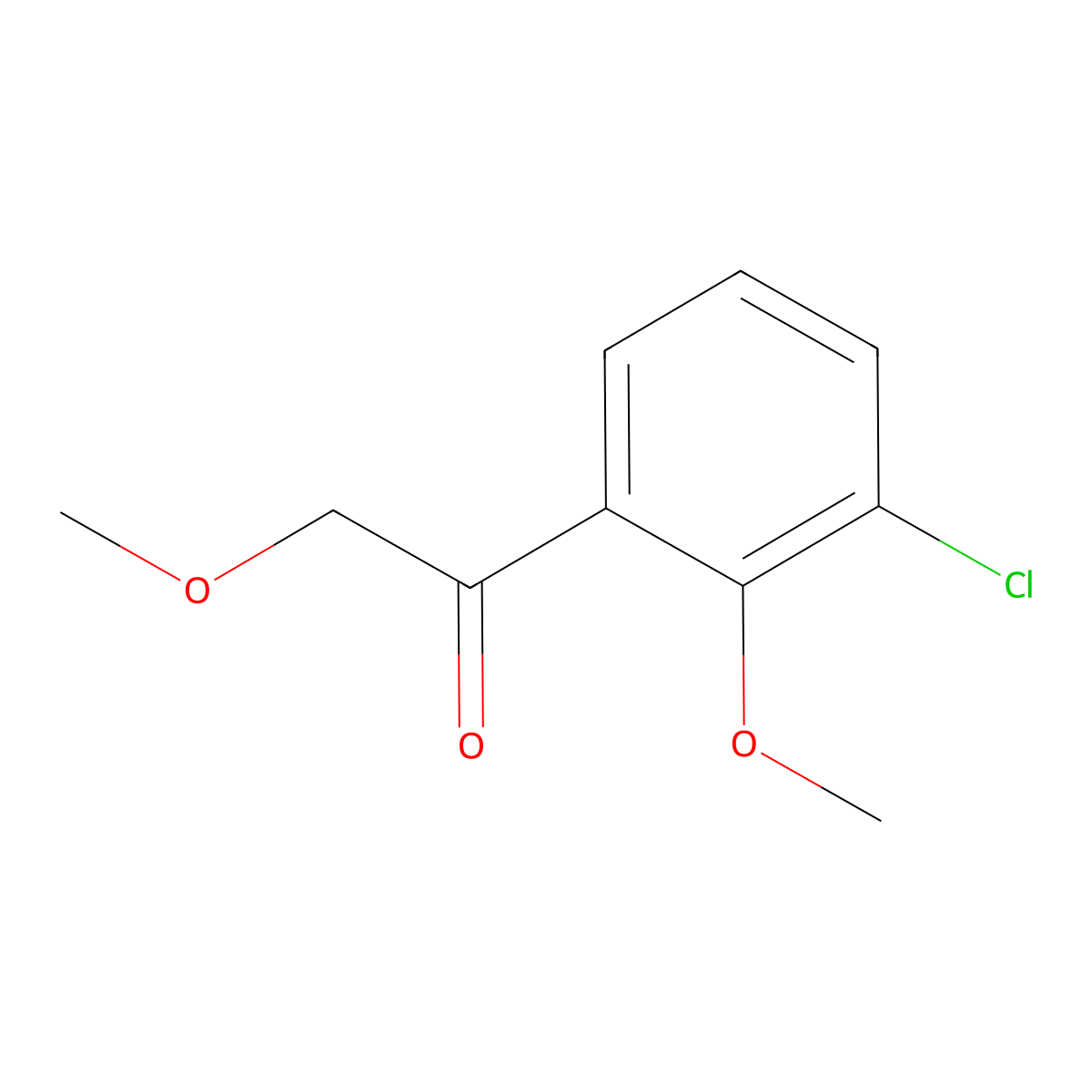 1-(3-Chloro-2-methoxyphenyl)-2-methoxyethanone molecular structure, CAS 2354514-15-9