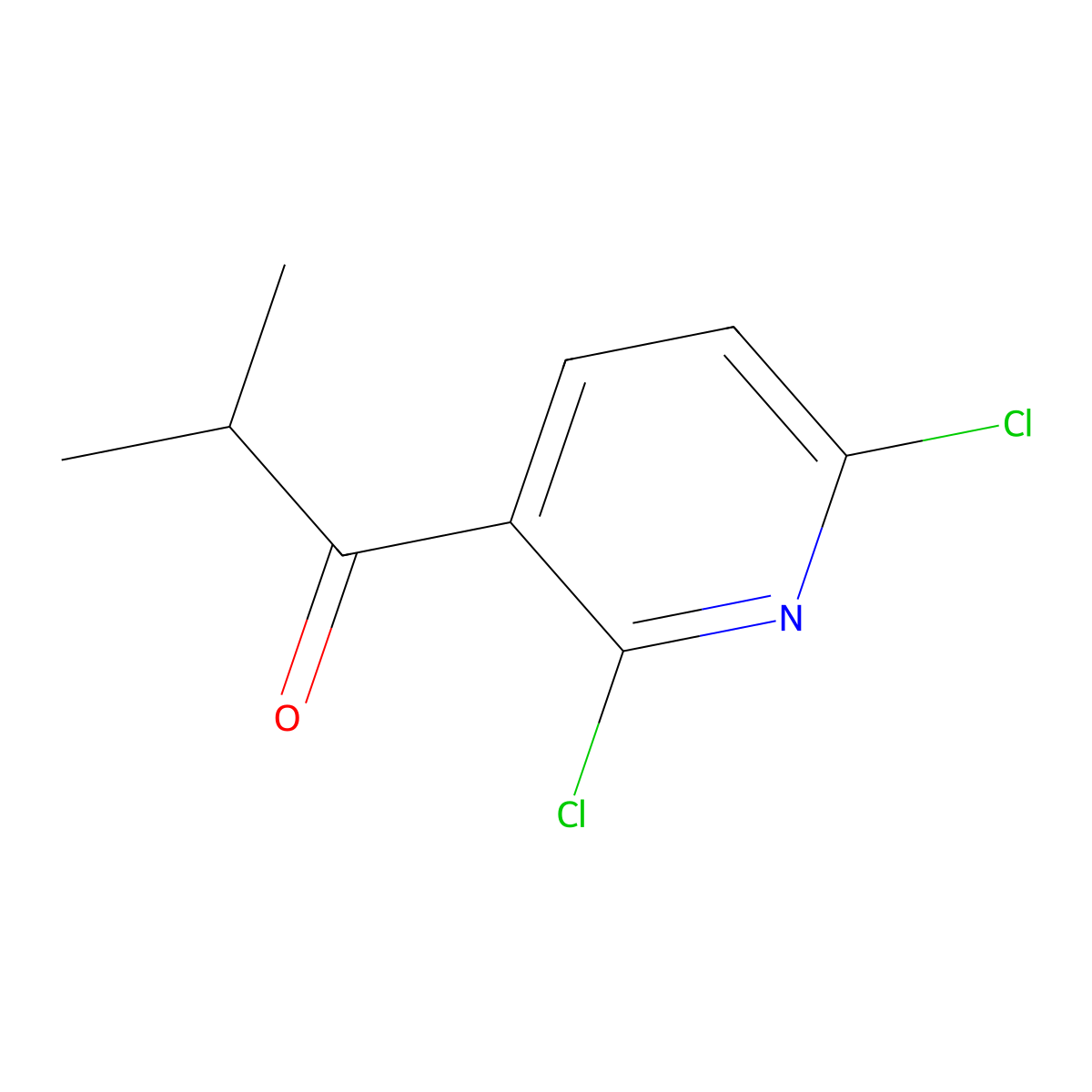 1-(2,6-Dichloro-3-pyridinyl)-2-methyl-1-propanone molecular structure, CAS 2354515-33-4
