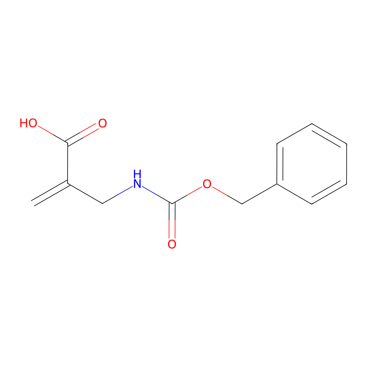 2-({[(Benzyloxy)carbonyl]amino}methyl)prop-2-enoic acid molecular structure, CAS 2354551-24-7
