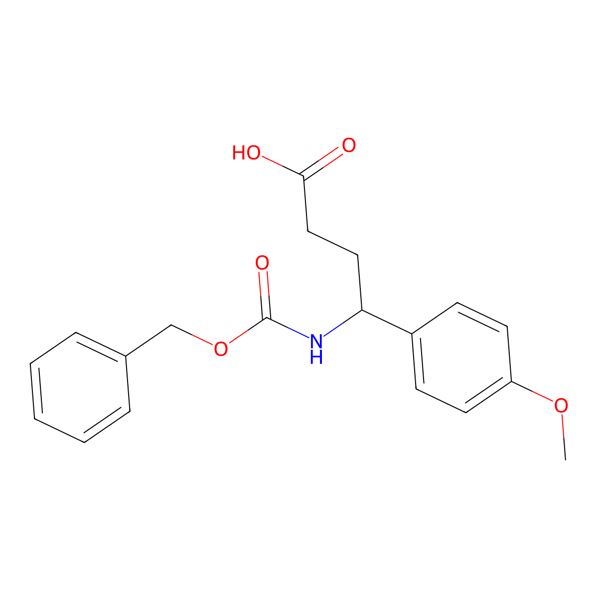4-{[(Benzyloxy)carbonyl]amino}-4-(4-methoxyphenyl)butanoic acid molecular structure, CAS 2354586-54-0