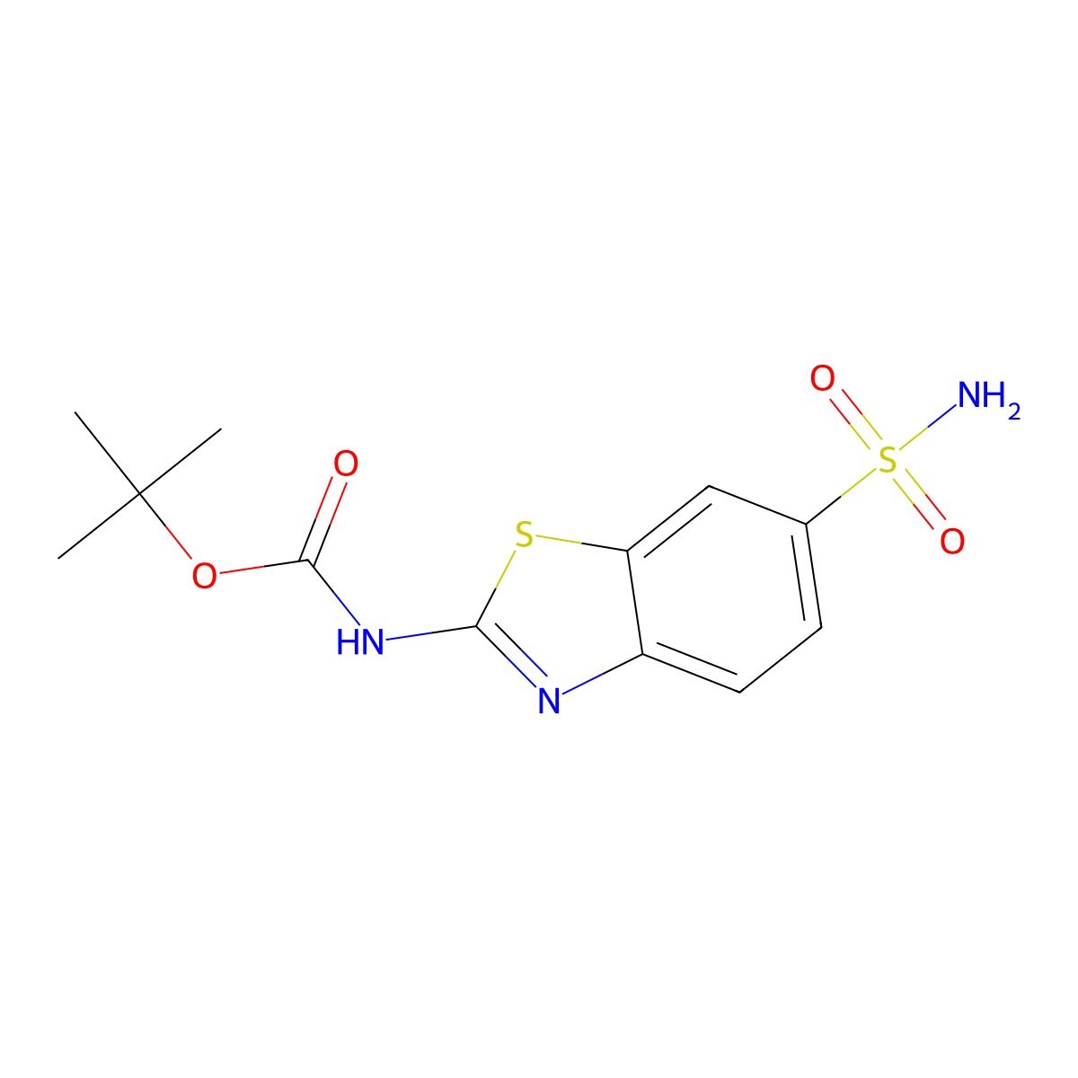 tert-butyl N-(6-sulfamoyl-1,3-benzothiazol-2-yl)carbamate molecular structure, CAS 2354648-71-6