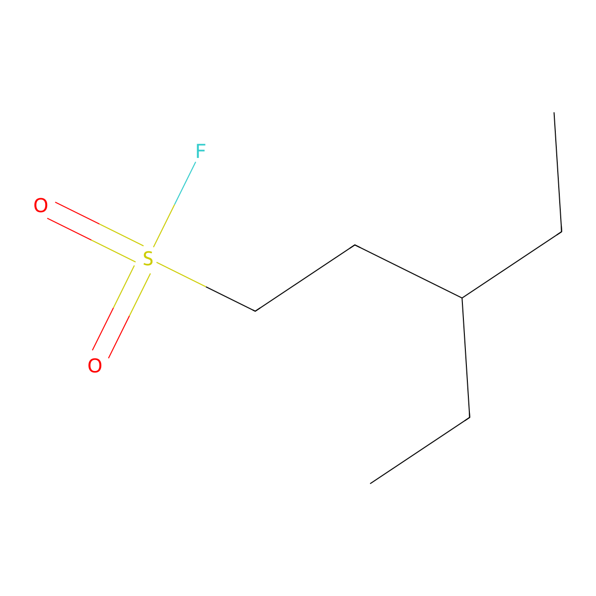 3-Ethylpentane-1-sulfonyl fluoride molecular structure, CAS 2354673-37-1