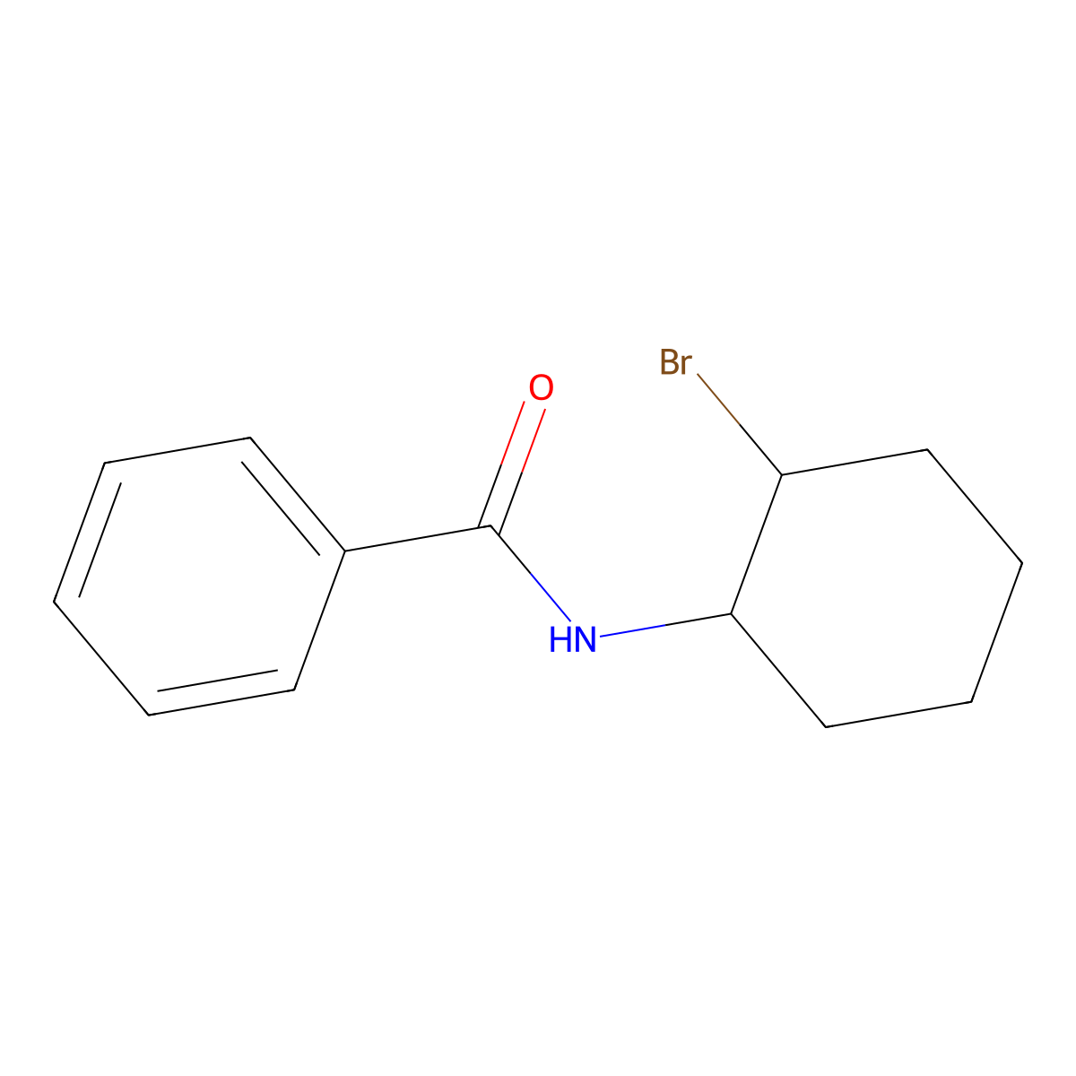 N-(2-bromocyclohexyl)benzamide molecular structure, CAS 23547-01-5