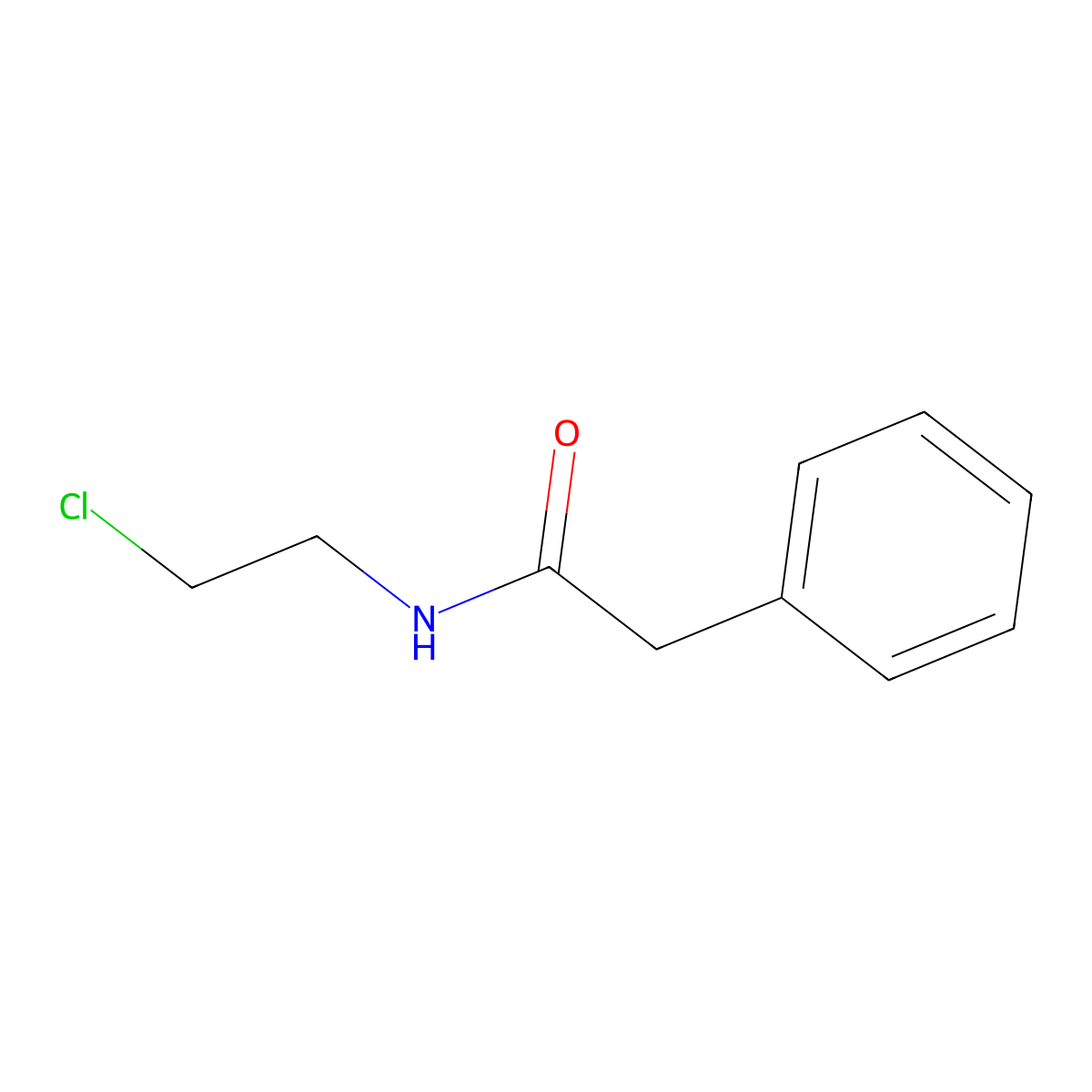 n-(2-Chloroethyl)-2-phenylacetamide molecular structure, CAS 23547-02-6