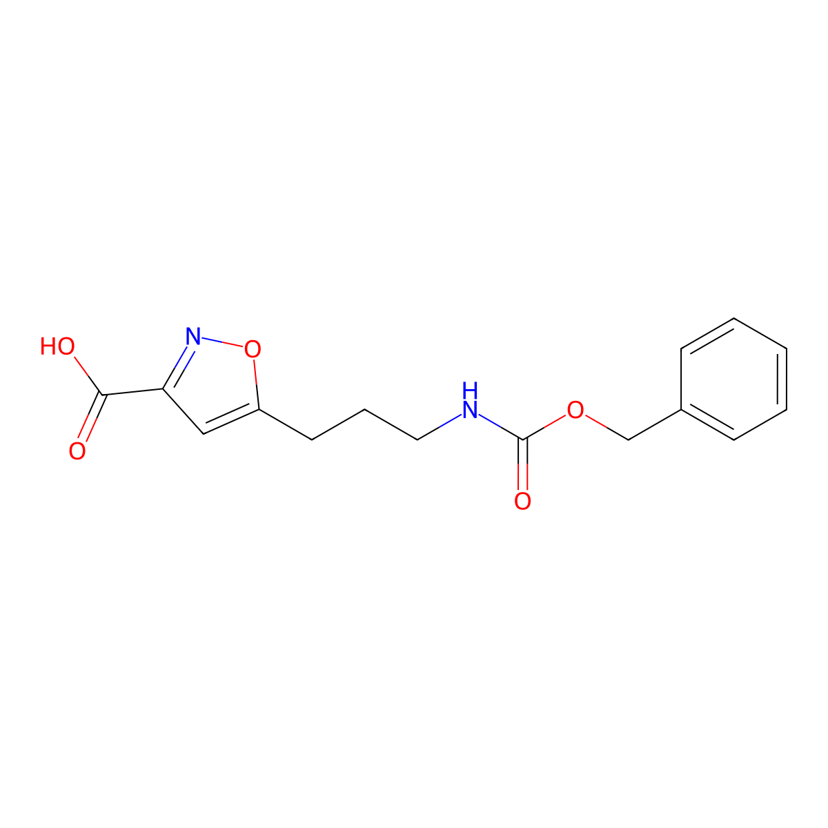5-(3-{[(Benzyloxy)carbonyl]amino}propyl)-1,2-oxazole-3-carboxylic acid molecular structure, CAS 2354741-70-9