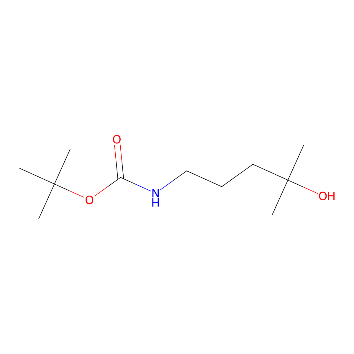 tert-butyl N-(4-hydroxy-4-methylpentyl)carbamate molecular structure, CAS 2354748-65-3