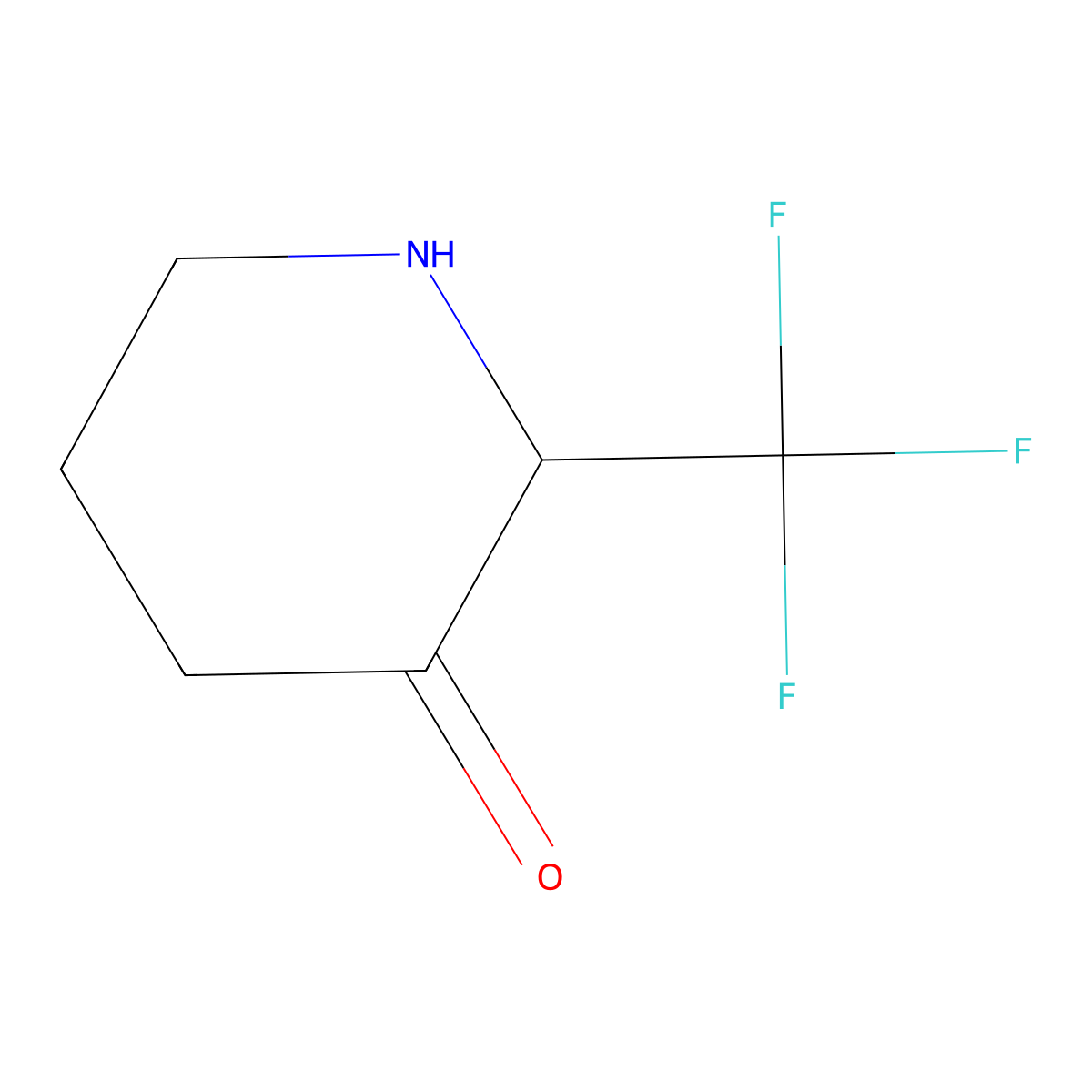 2-(Trifluoromethyl)piperidin-3-one molecular structure, CAS 2354894-94-1