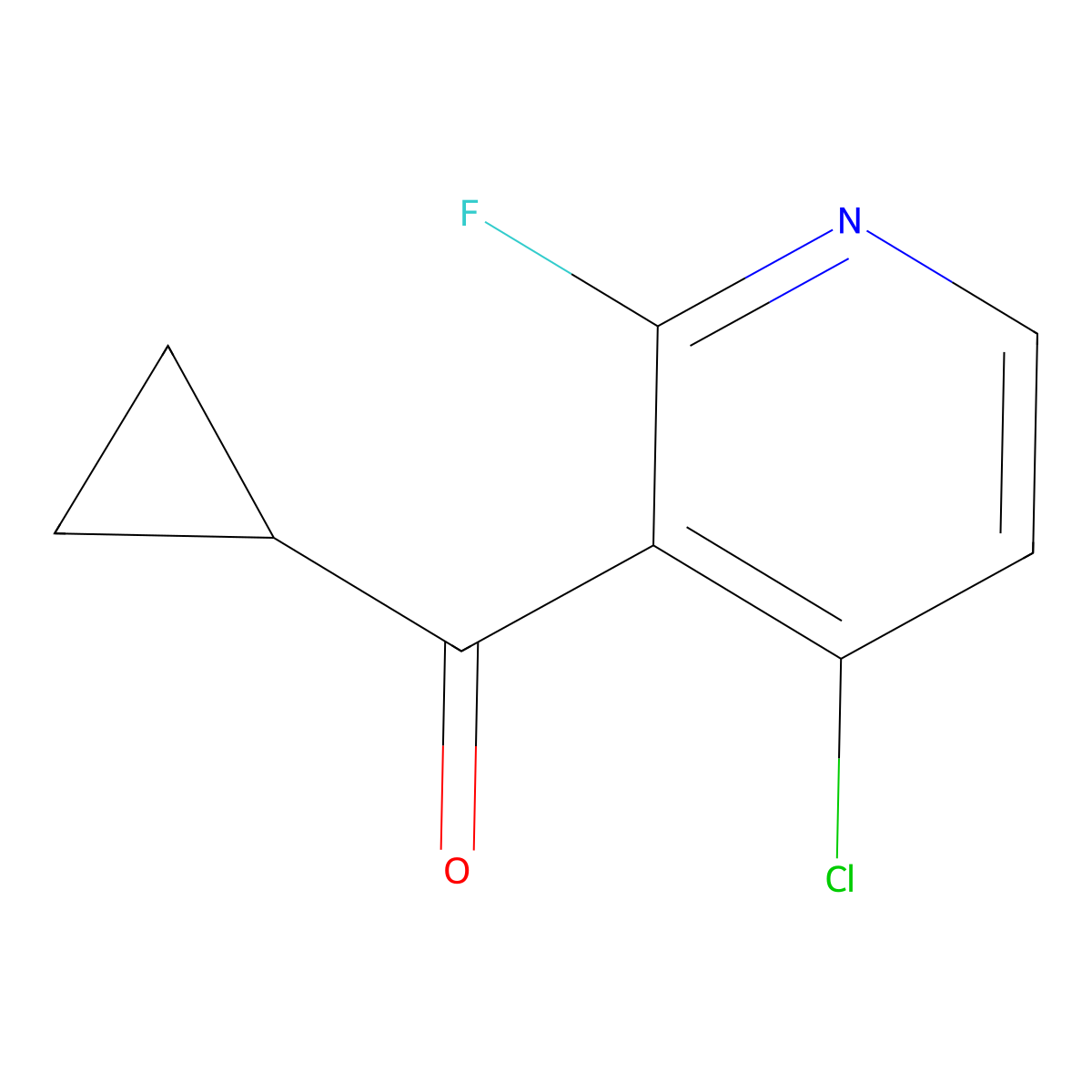 (4-Chloro-2-fluoro-3-pyridinyl)cyclopropylmethanone molecular structure, CAS 2354954-89-3