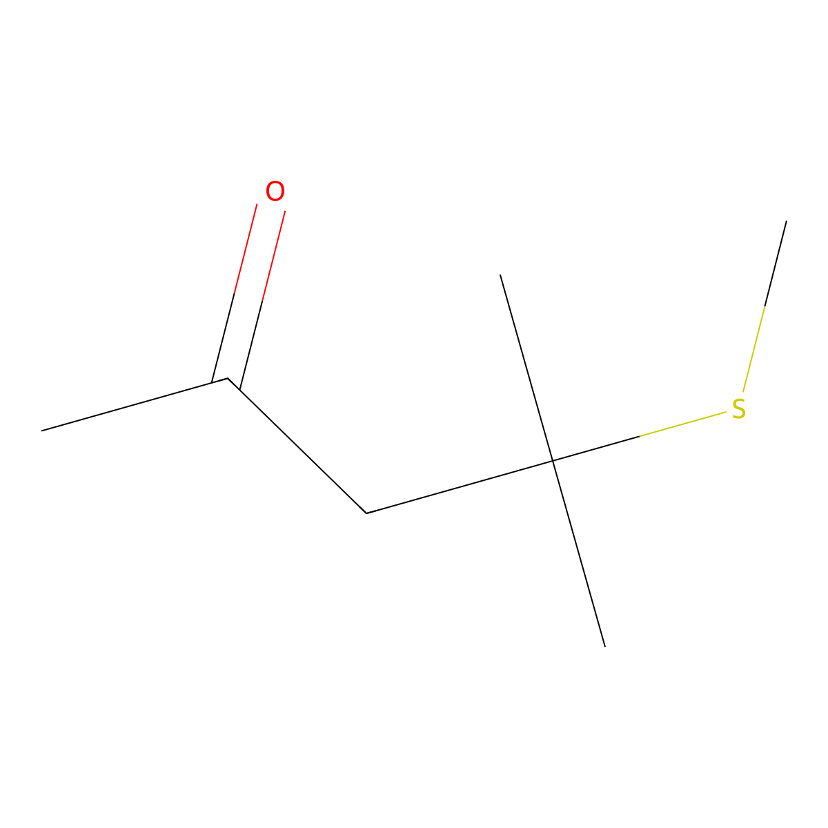 4-Methyl-4-(methylthio)-2-pentanone molecular structure, CAS 23550-40-5