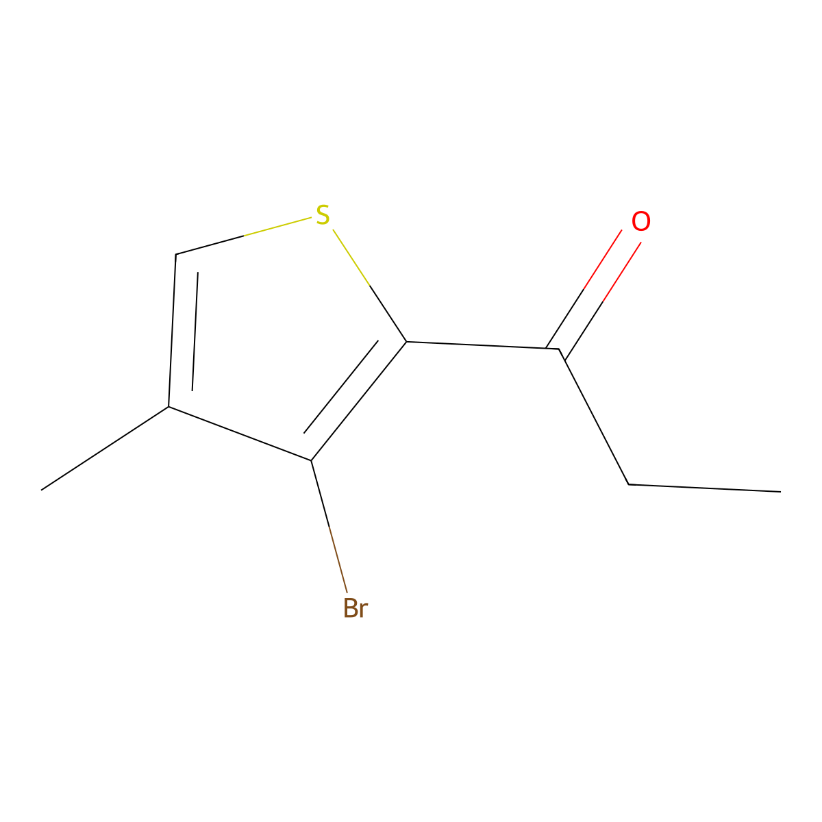 1-(3-Bromo-4-methyl-2-thienyl)-1-propanone molecular structure, CAS 2355058-72-7