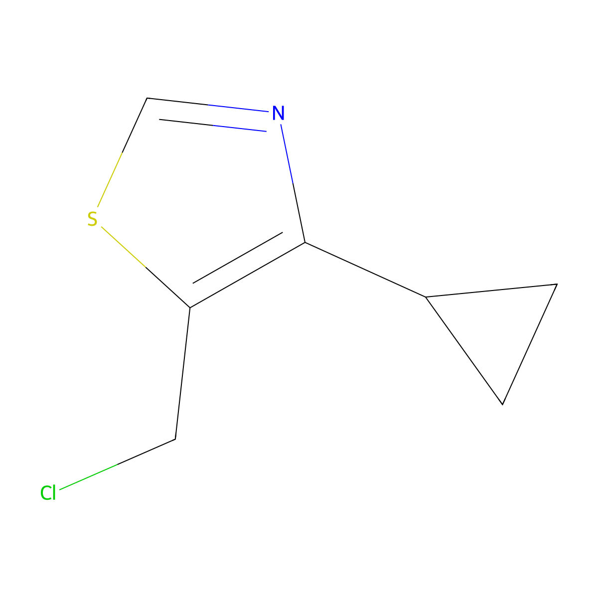 5-(Chloromethyl)-4-cyclopropyl-1,3-thiazole molecular structure, CAS 2355122-77-7