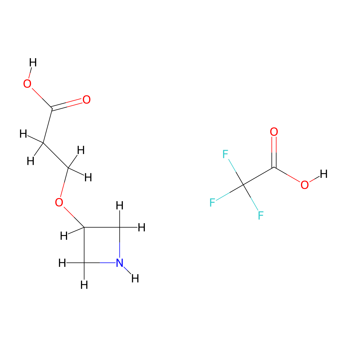 3-(Azetidin-3-yloxy)propanoicacid,trifluoroaceticacid molecular structure, CAS 2355215-73-3