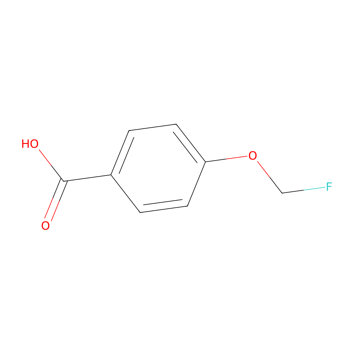 4-(Fluoromethoxy)benzoic acid molecular structure, CAS 2355262-50-7