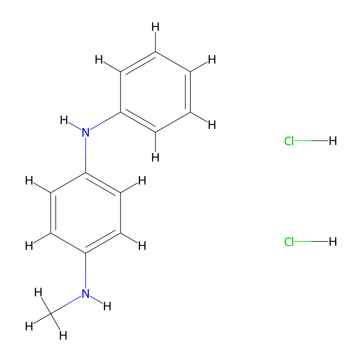 N1-methyl-N4-phenylbenzene-1,4-diamine dihydrochloride molecular structure, CAS 2355385-15-6