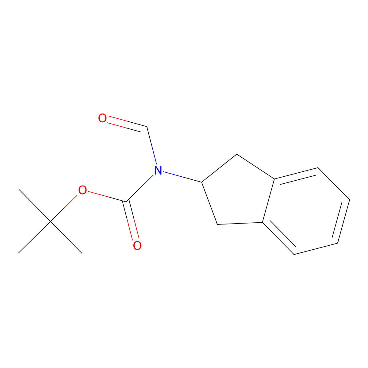 N-Boc-N-Indan-2-yl-formamide molecular structure, CAS 2355385-17-8