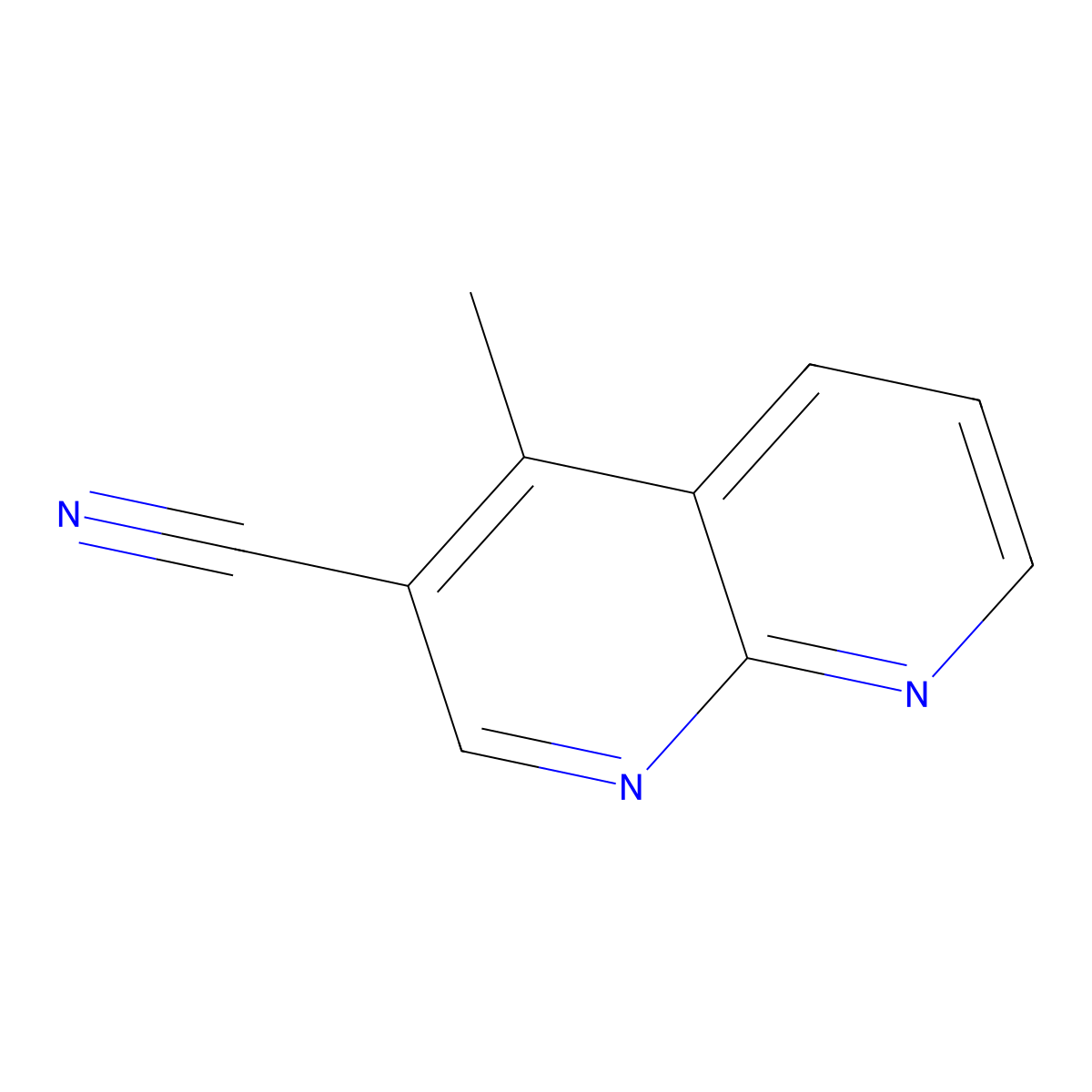 4-Methyl-1,8-naphthyridine-3-carbonitrile molecular structure, CAS 2355385-31-6