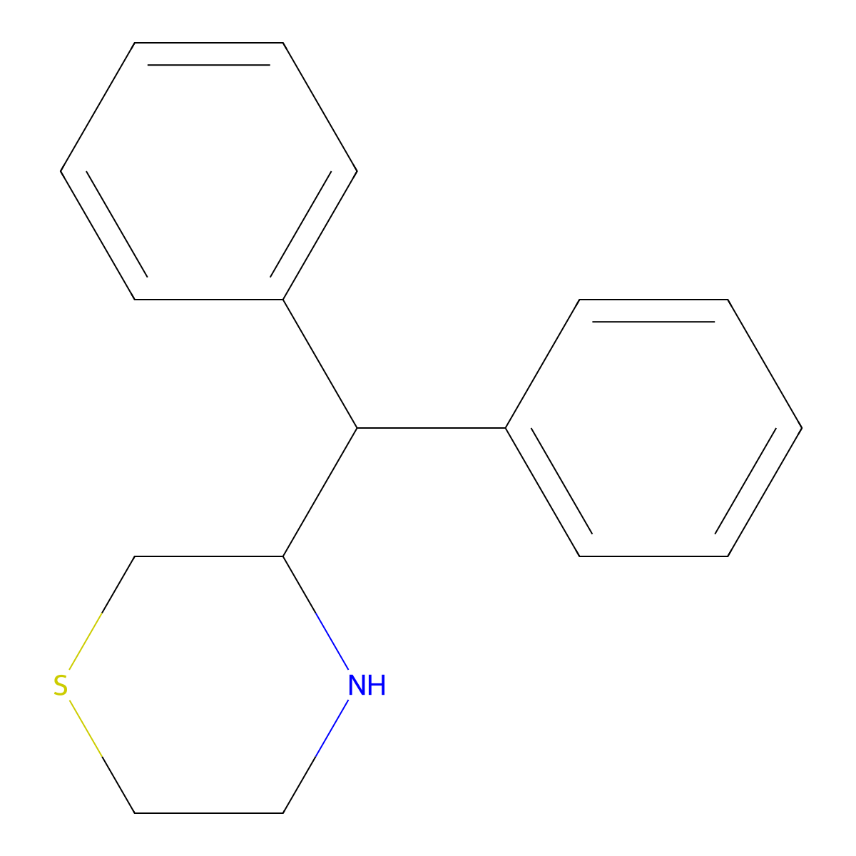 3-(Diphenylmethyl)thiomorpholine molecular structure, CAS 2355397-93-0