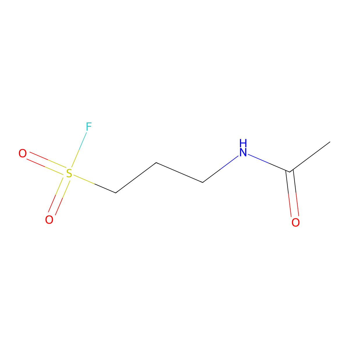 3-Acetamidopropane-1-sulfonyl fluoride molecular structure, CAS 2355507-63-8