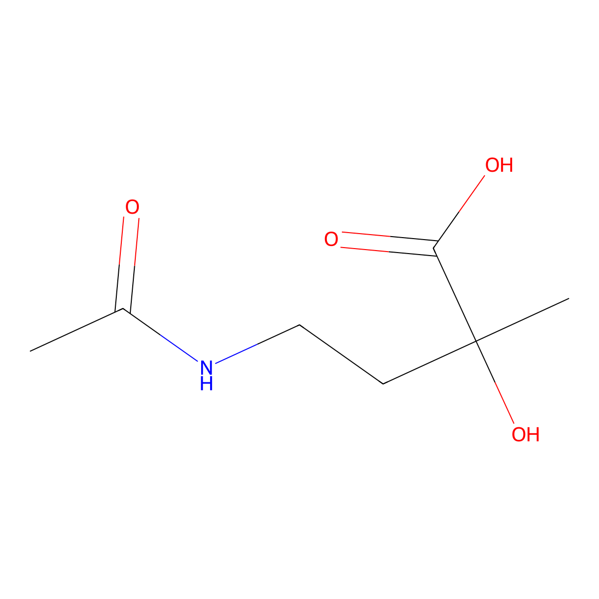 4-Acetamido-2-hydroxy-2-methylbutanoic acid molecular structure, CAS 2355525-29-8