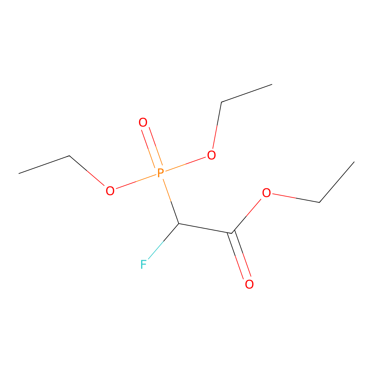 Triethyl 2-fluoro-2-phosphonoacetate molecular structure, CAS 2356-16-3