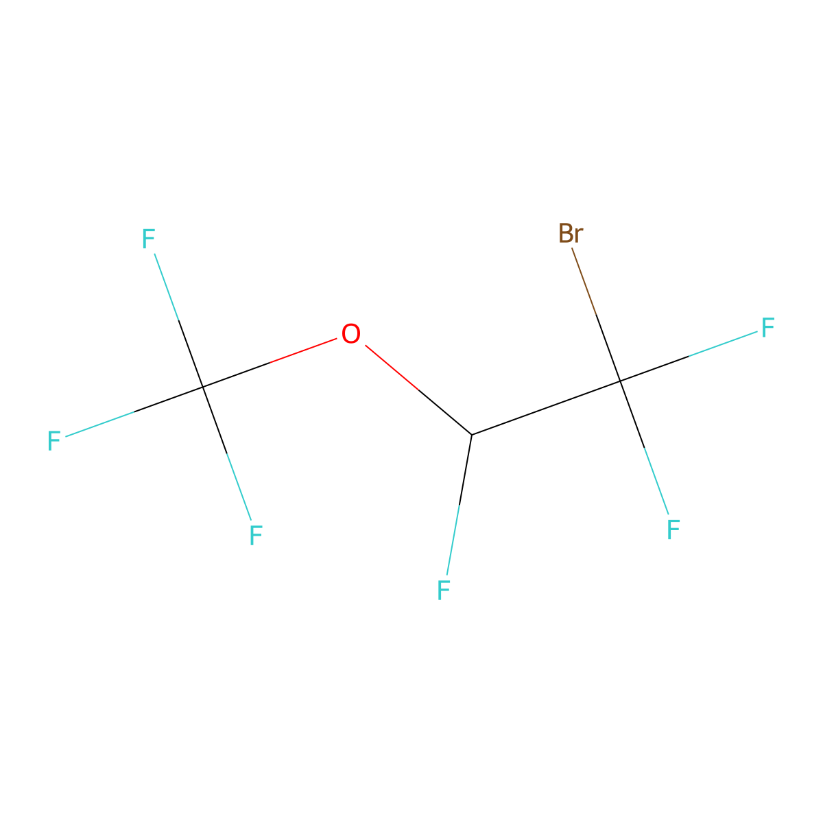 1-Bromo-1,1,2-trifluoro-2-(trifluoromethoxy)ethane molecular structure, CAS 2356-55-0