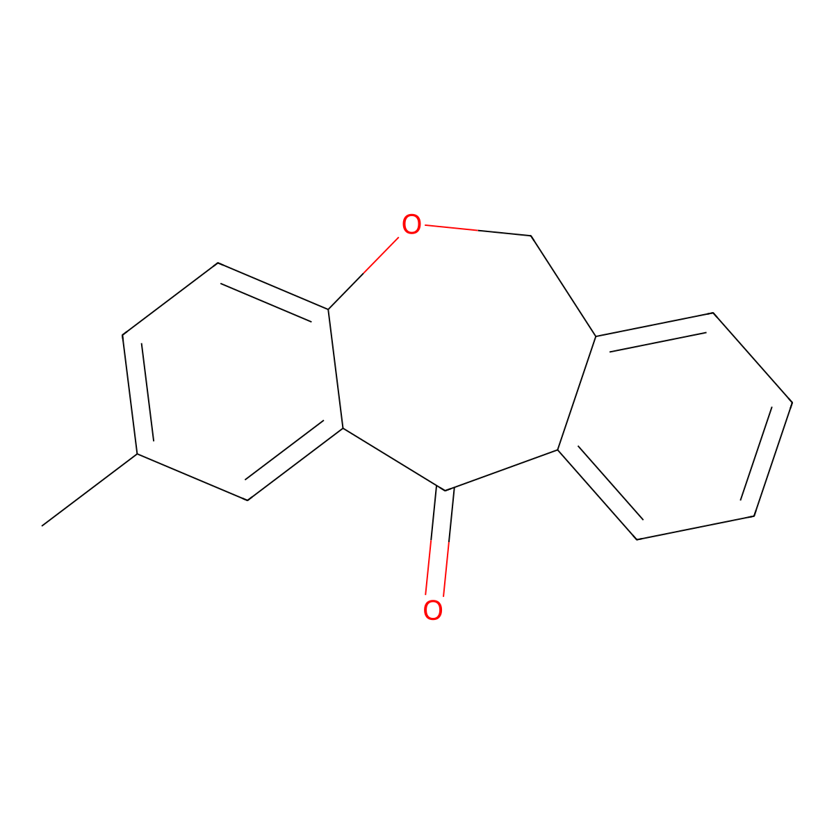 2-Methyldibenz[b,e]oxepin-11(6H)-one molecular structure, CAS 23560-66-9