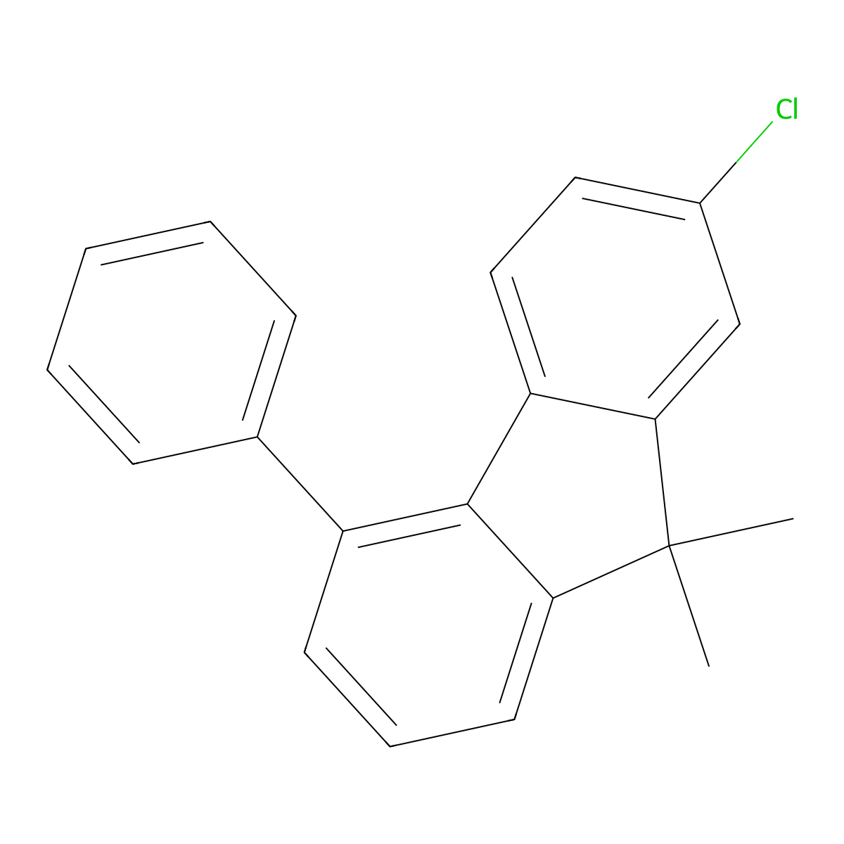 2-Chloro-9,9-dimethyl-5-phenyl-9H-fluorene molecular structure, CAS 2356109-79-8