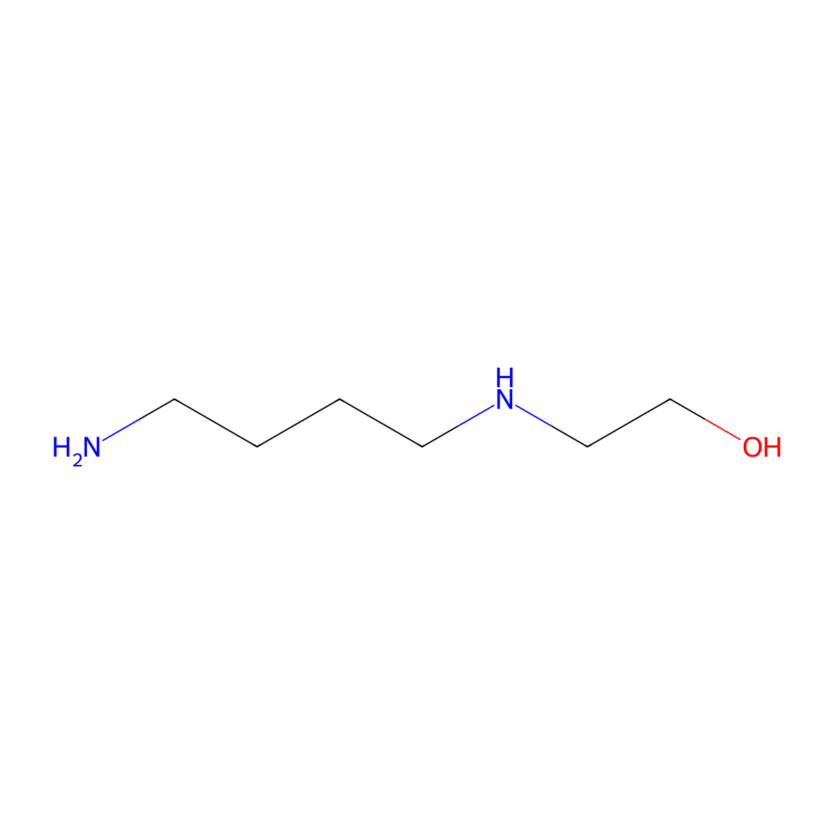 2-(4-Aminobutylamino)ethanol molecular structure, CAS 23563-86-2