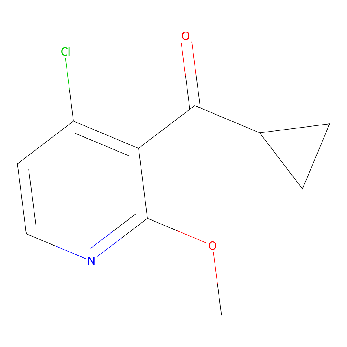 (4-Chloro-2-methoxy-3-pyridinyl)cyclopropylmethanone molecular structure, CAS 2356371-17-8