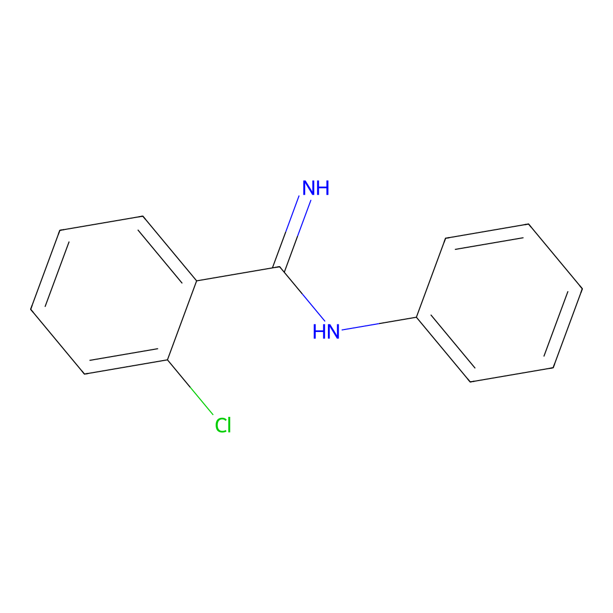 N-Phenyl-2-chlorobenzamidine molecular structure, CAS 23564-81-0