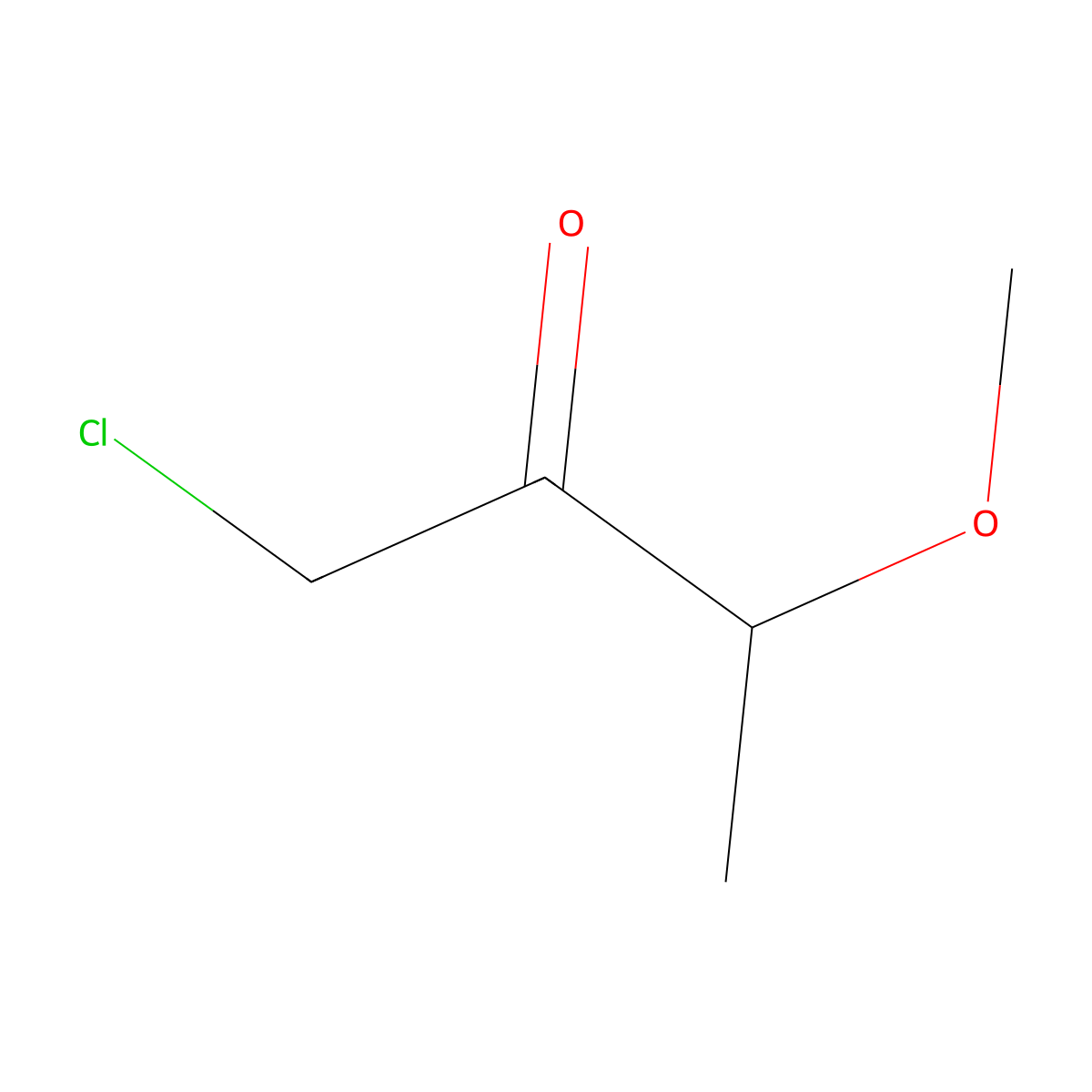 1-Chloro-3-methoxybutan-2-one molecular structure, CAS 2356405-40-6