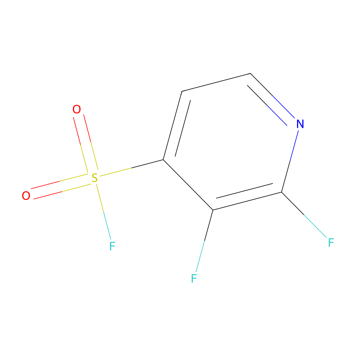 2,3-Difluoropyridine-4-sulfonyl fluoride molecular structure, CAS 2356479-47-3