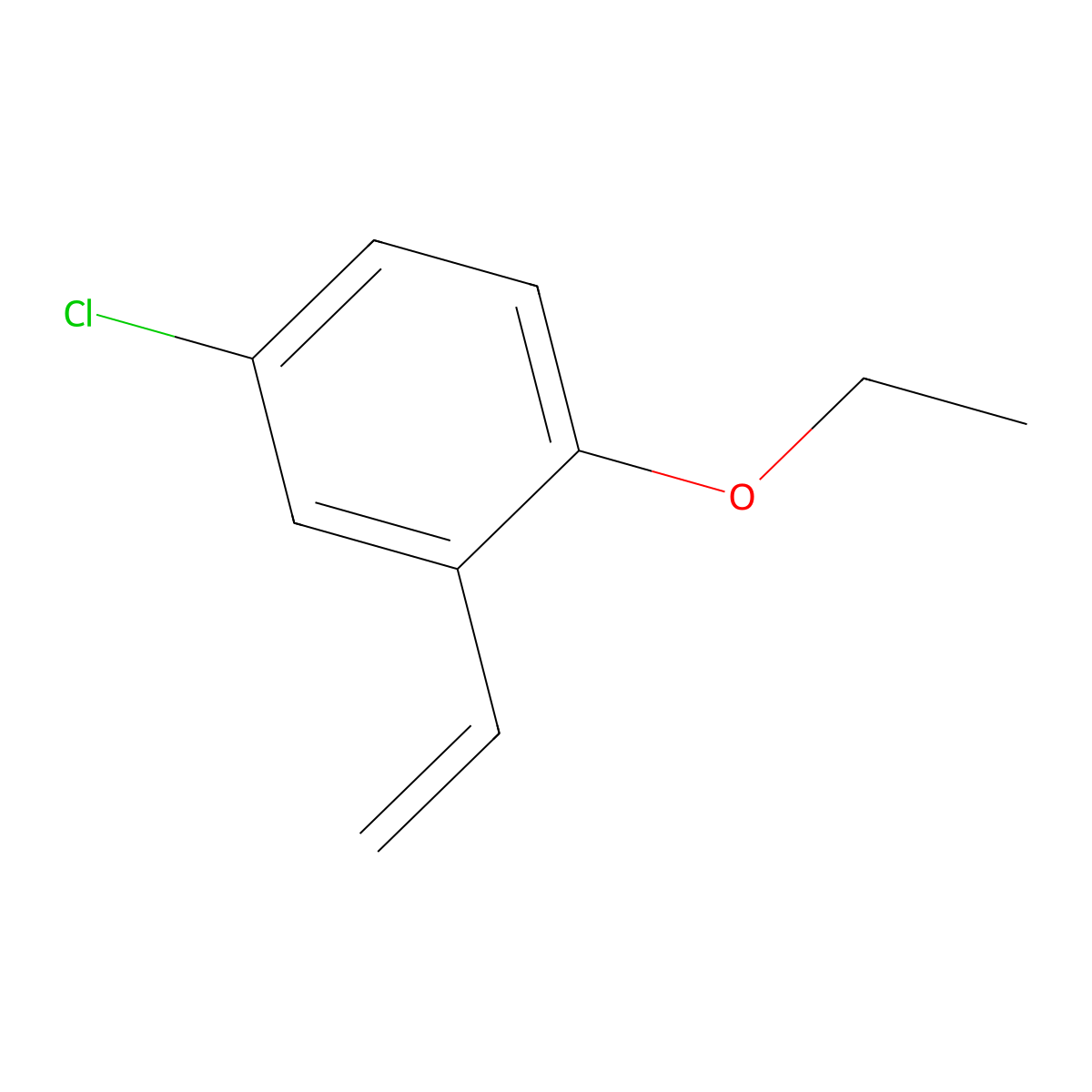 4-Chloro-1-ethoxy-2-vinylbenzene molecular structure, CAS 2356647-92-0