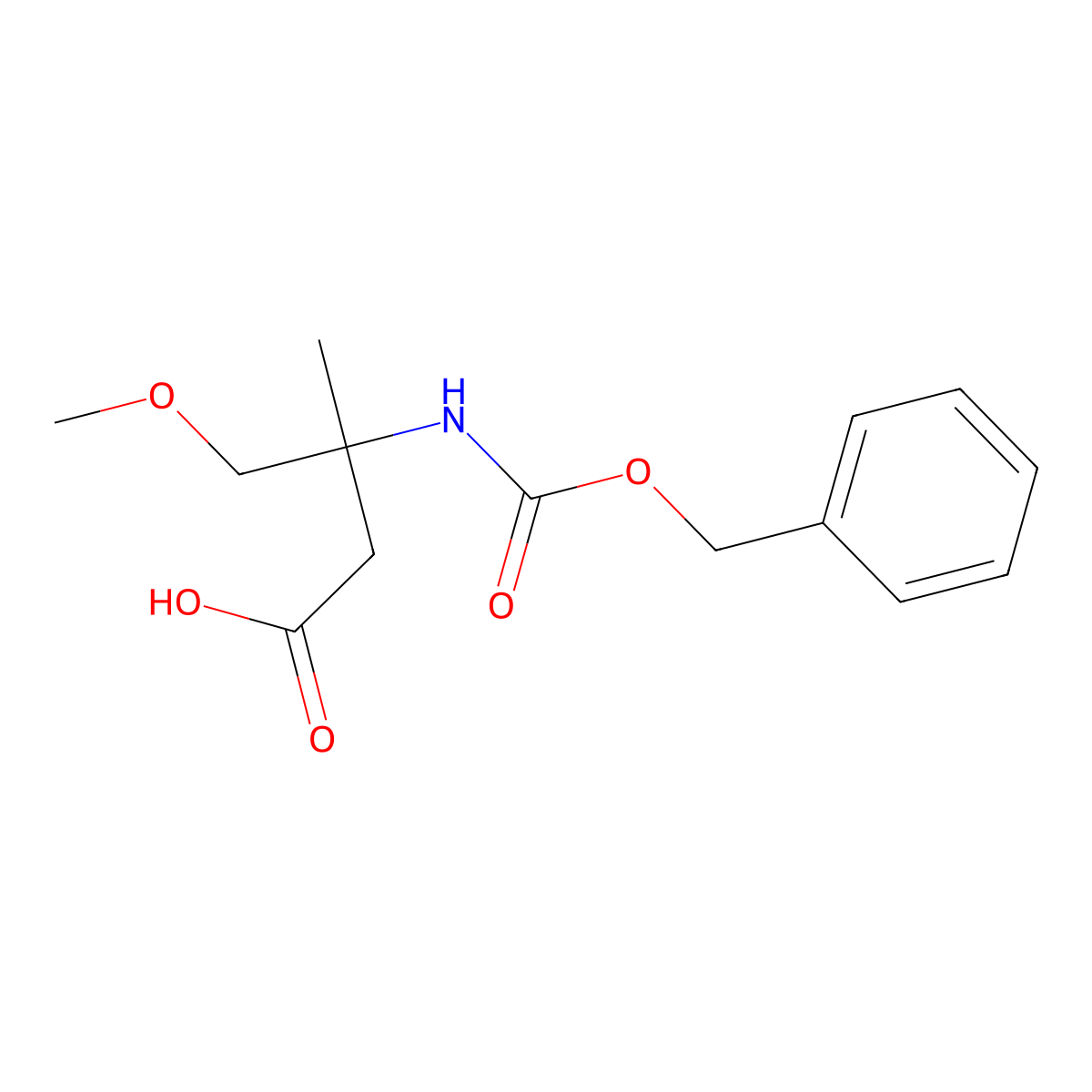 3-{[(Benzyloxy)carbonyl]amino}-4-methoxy-3-methylbutanoic acid molecular structure, CAS 2356671-63-9