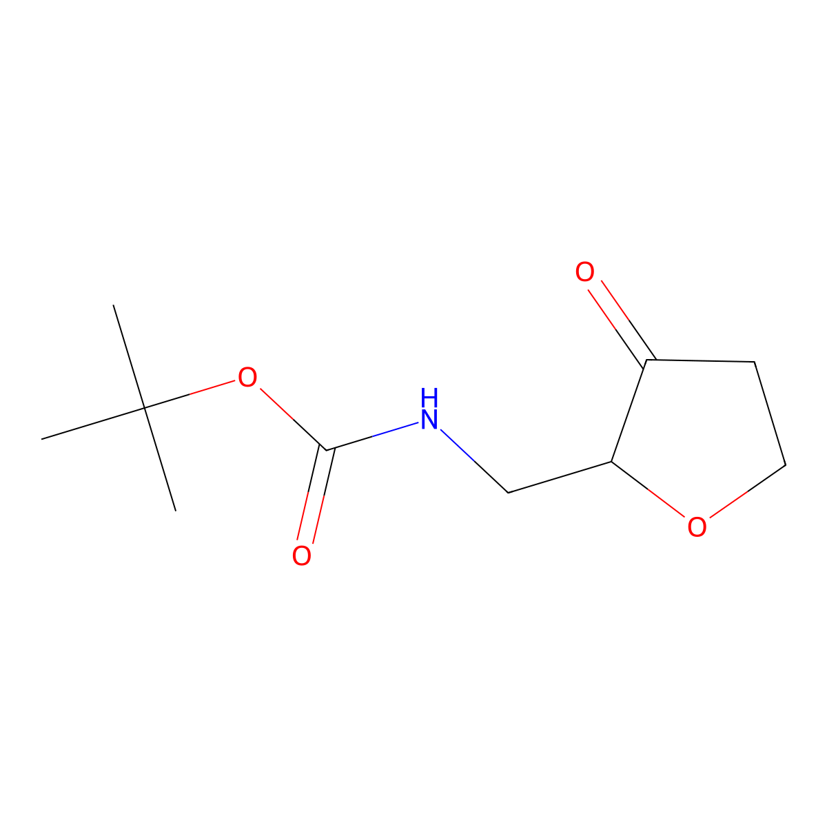tert-butyl N-[(3-oxooxolan-2-yl)methyl]carbamate molecular structure, CAS 2356718-32-4