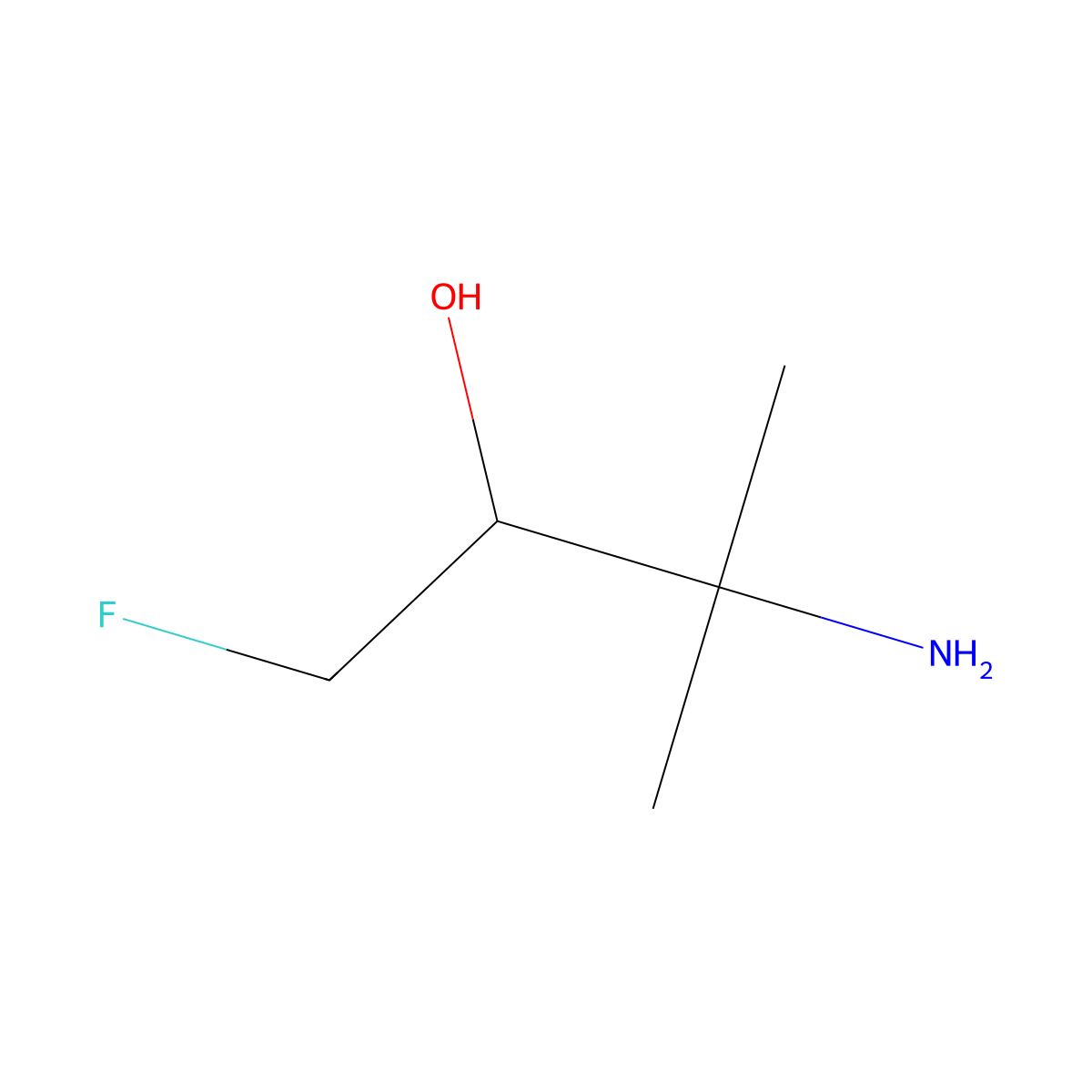 3-Amino-1-fluoro-3-methylbutan-2-ol molecular structure, CAS 2356826-32-7