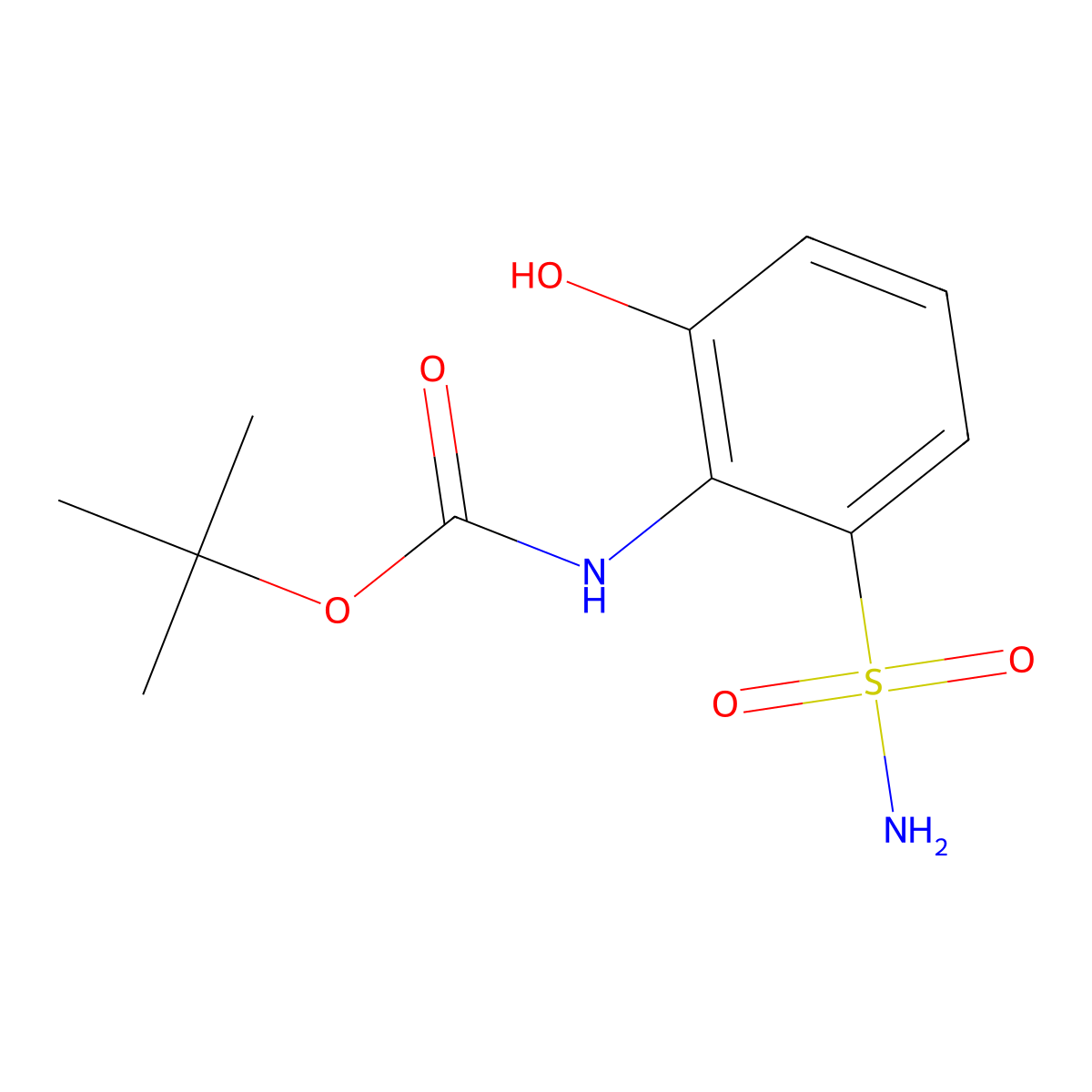 tert-butyl N-(2-hydroxy-6-sulfamoylphenyl)carbamate molecular structure, CAS 2356907-60-1