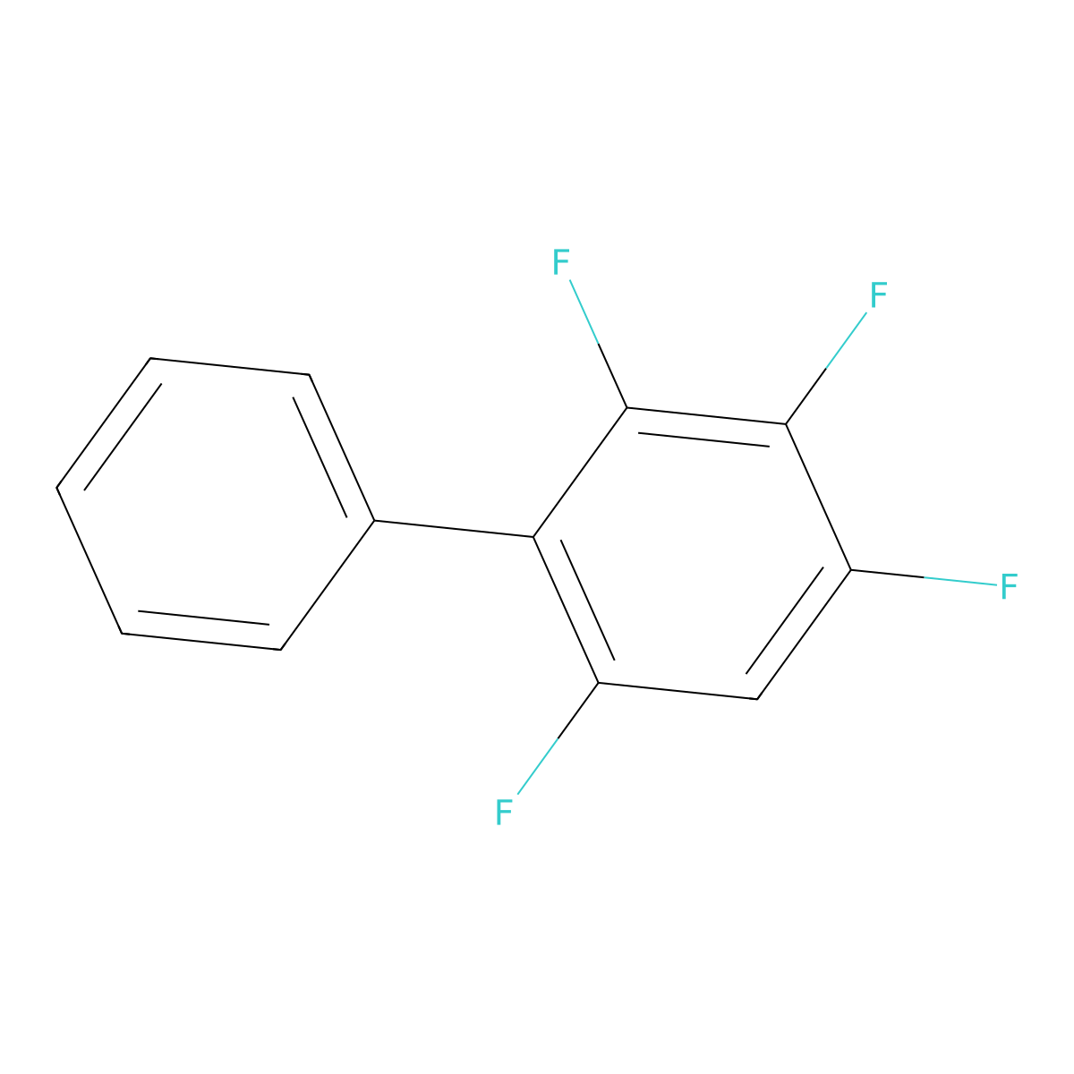 2,3,4,6-Tetrafluorobiphenyl molecular structure, CAS 2357-14-4