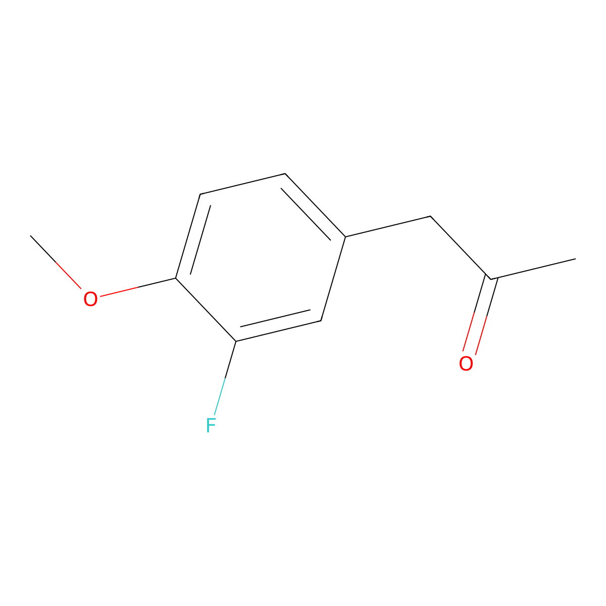 1-(3-Fluoro-4-methoxyphenyl)propan-2-one molecular structure, CAS 2357-79-1